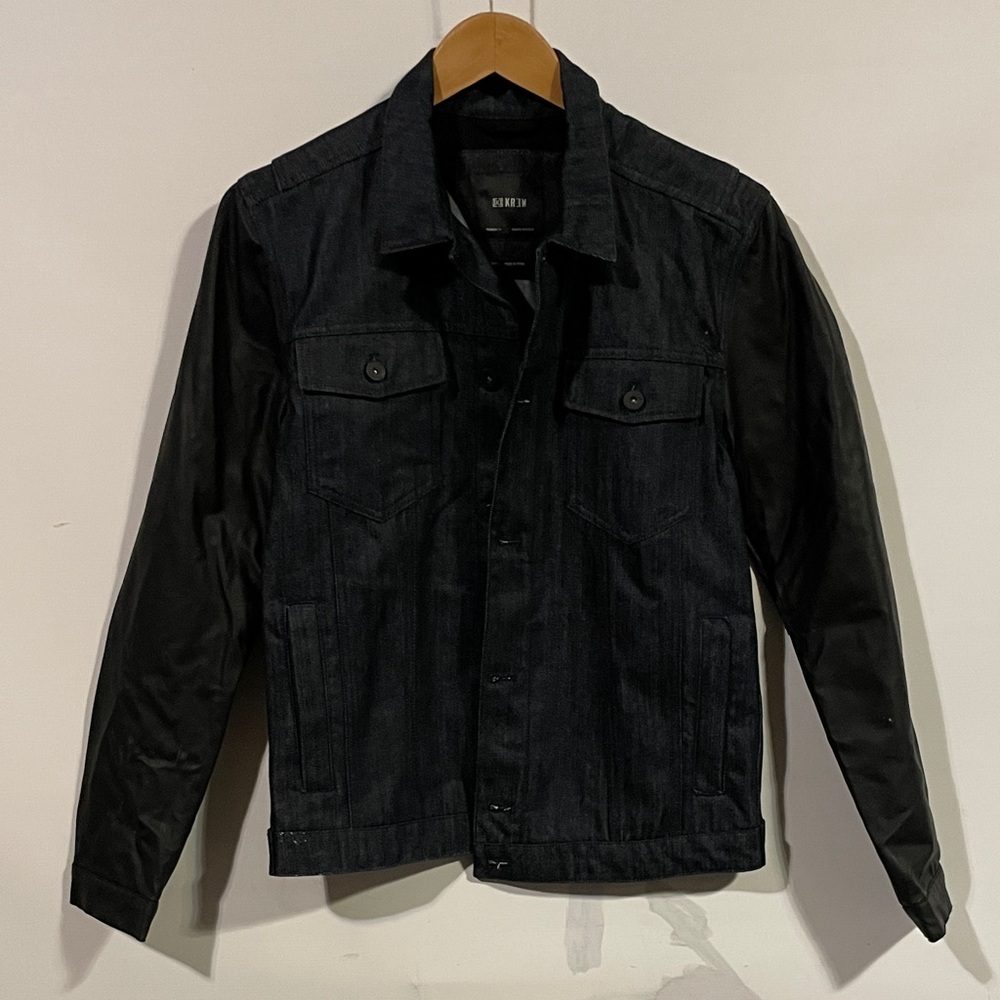 KREWE Black Lightweight Shirt Jacket